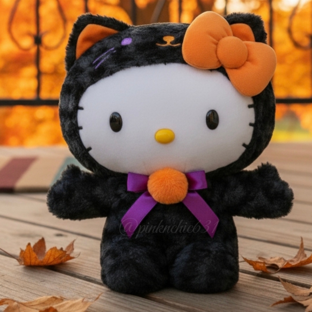 Sanrio Hello Kitty Halloween Door Porch Room Greeter Plush Cat Bow Costume 20"